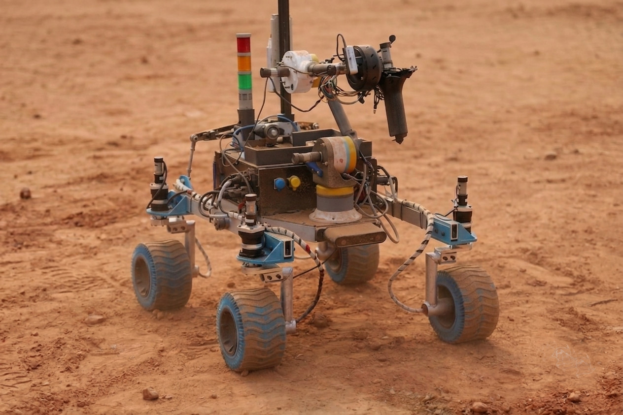 Mars rover at Asian Rover Challenge 2026 space robotics competition