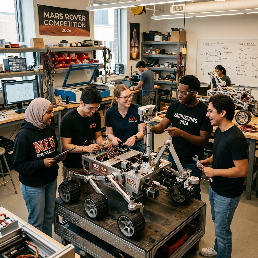 Teams working on rover